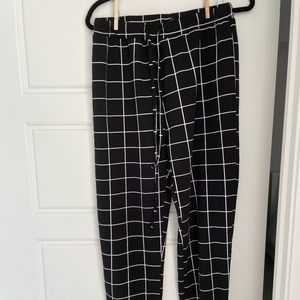 Plaid Print Pants